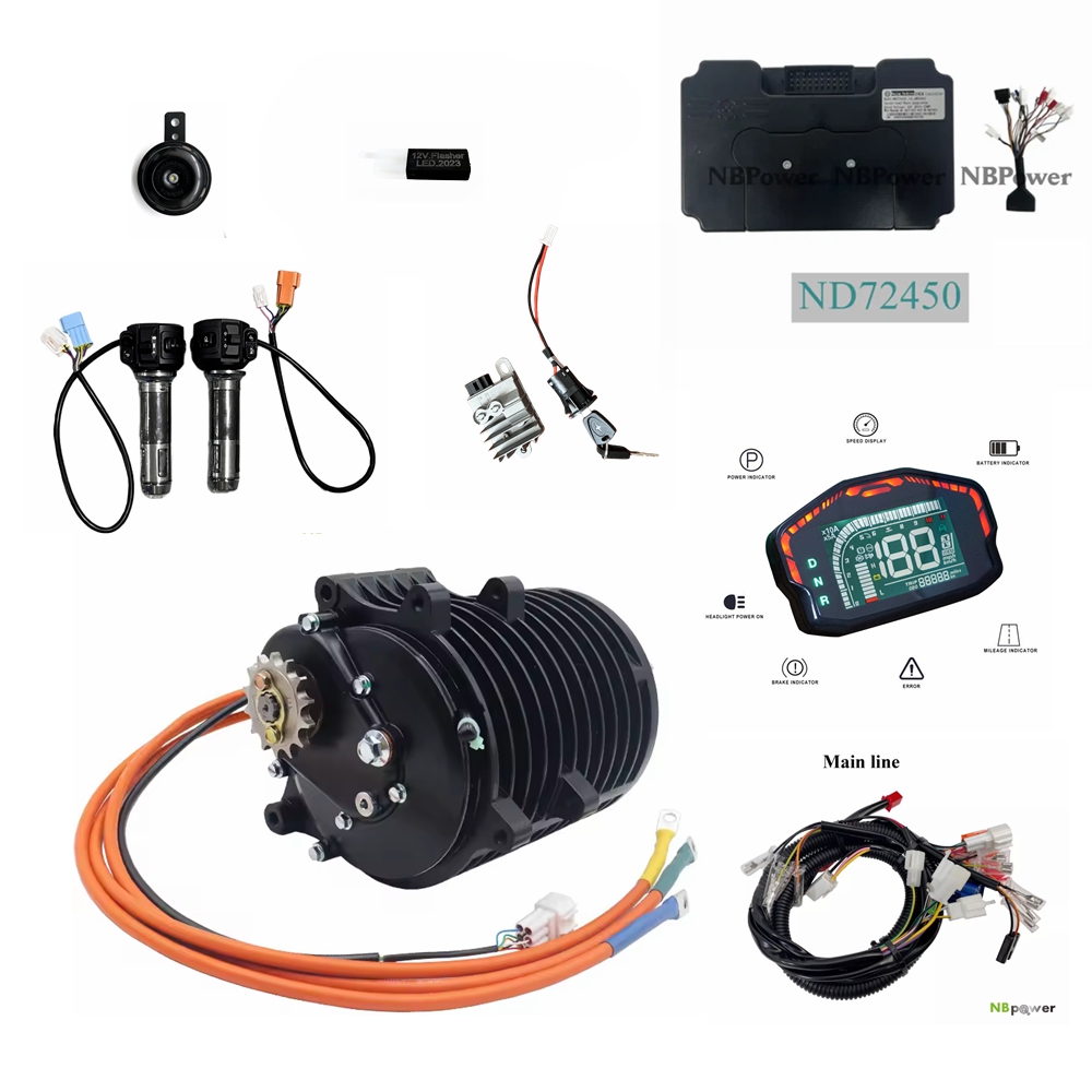 Mid Drive Motor Kit 72V 3000W - Kit de conversion de moteur central
