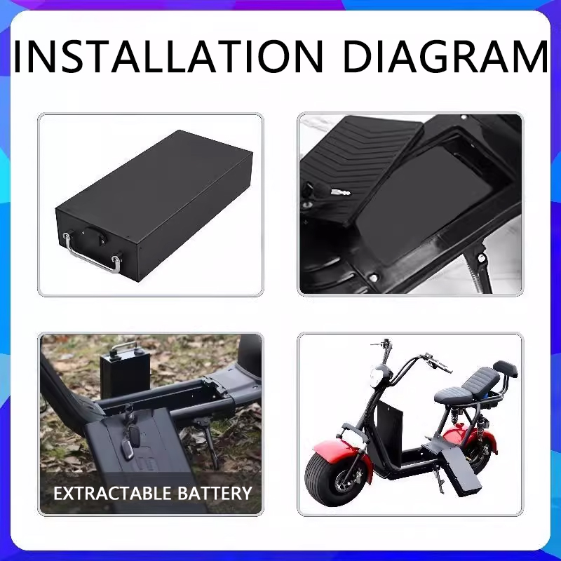 Nouvelle batterie au lithium p - 60V 30Ah Electric Scooter Battery avis et prix