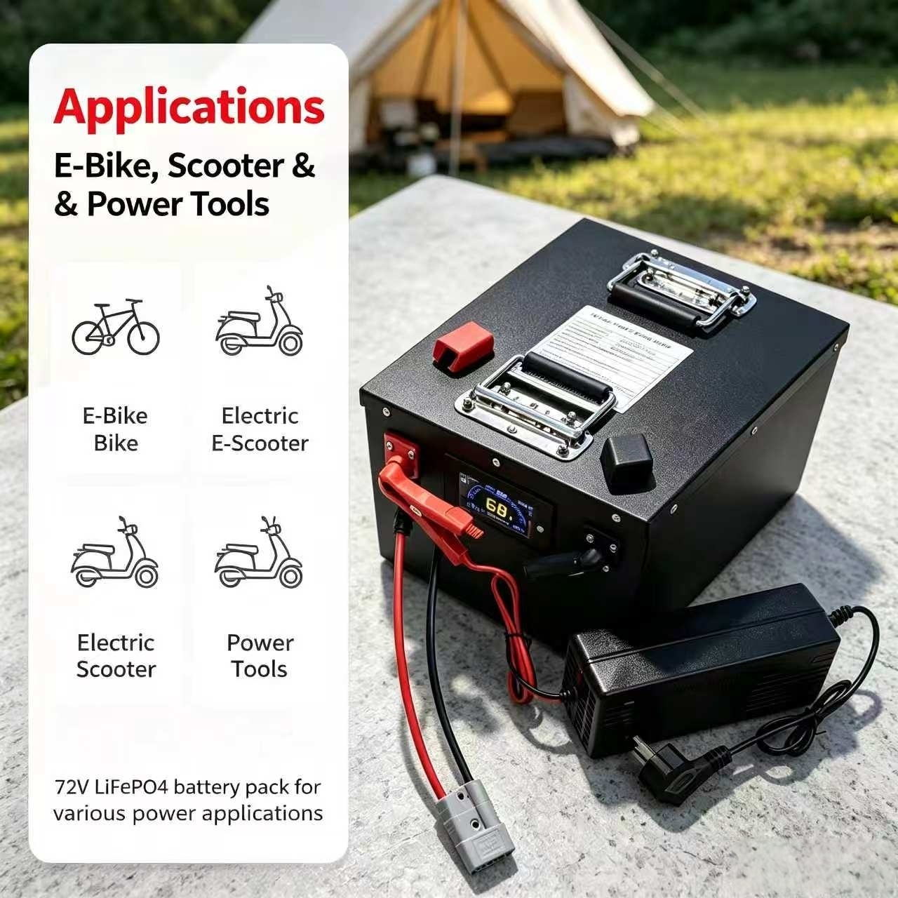 Batterie rechargeable au lithi - 72V 60Ah Lifepo4 Battery Pack avis et prix